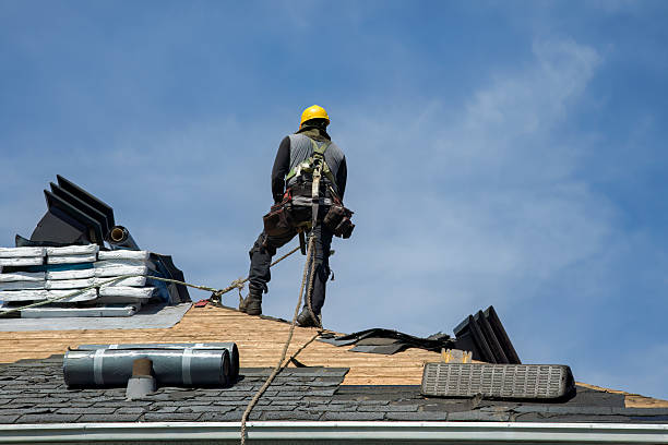 Professional Roof Replacement technician working in Mc Farland, WI